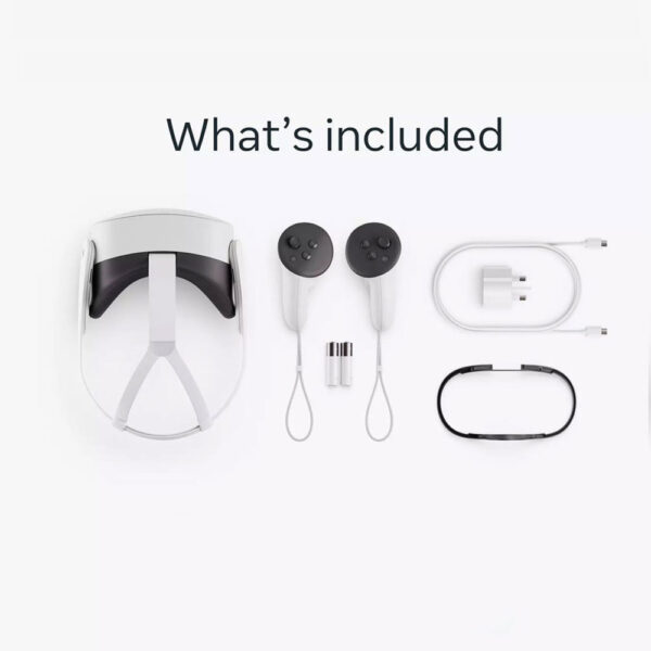 ⁦Quest 3S 128GB VR Headset – Snapdragon XR2 Gen 2, 120Hz, 8GB RAM, Wireless All-in-One Virtual Reality | Buy in Qatar⁩ - الصورة ⁦2⁩