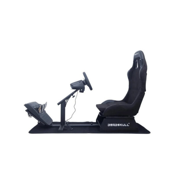 مقعد سباق Deadskull cockpit مقعد سباق Deadskull - جهاز محاكاة سيارة قابل للطي لأجهزة PS5، والكمبيوتر الشخصي، و Xbox | قطر