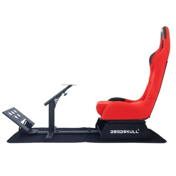 مقعد سباق Deadskull cockpit مقعد سباق Deadskull - جهاز محاكاة سيارة قابل للطي لأجهزة PS5، والكمبيوتر الشخصي، و Xbox | قطر