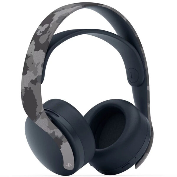 ps5 pulse 3d wireless headset – gray camouflage | 3d audio for ps5 & ps4 | dual mics, usb c